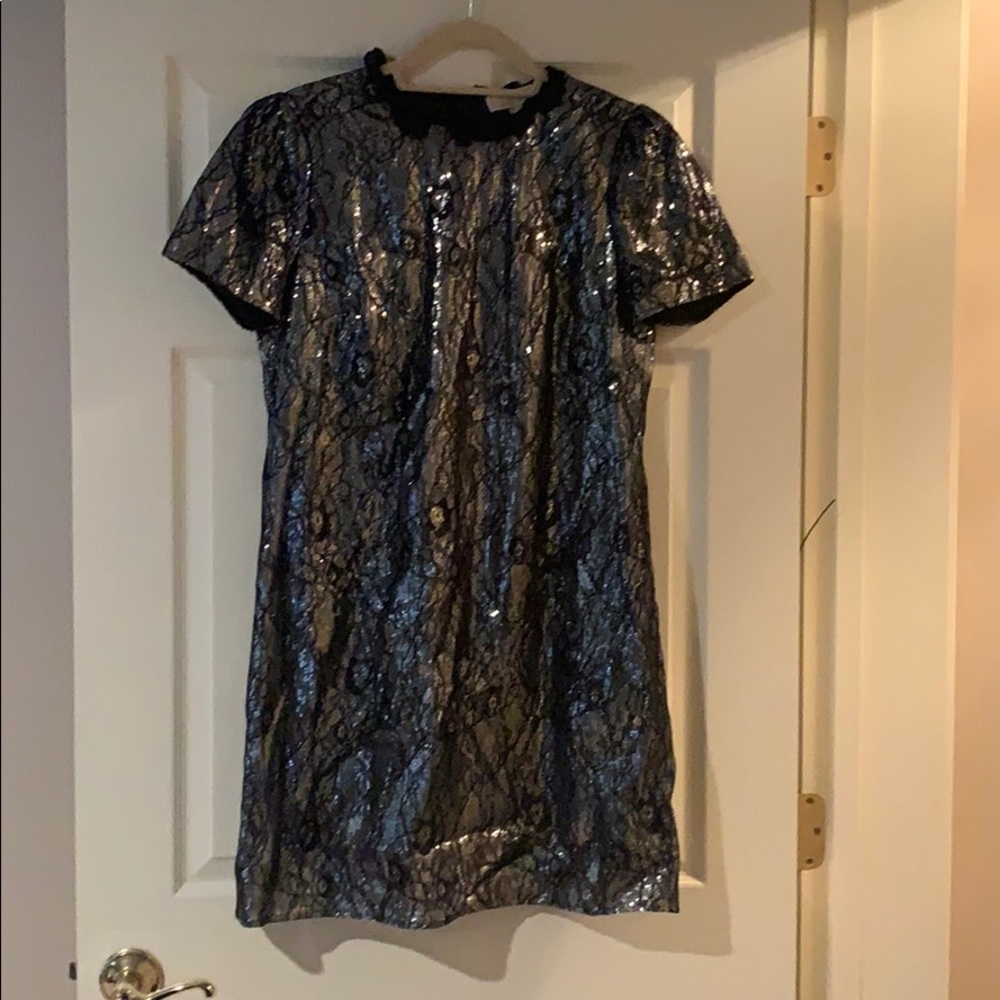 MICHAEL MICHAEL KORS Sequined Lace Dress- Size L